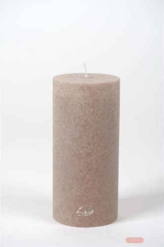 Bild von Velvet Zylinderkerze, 15cm x Ø70mm, portobello*