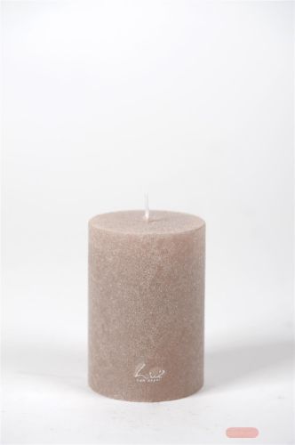 Bild von Velvet Zylinderkerze, 10cm x Ø70mm, portobello*