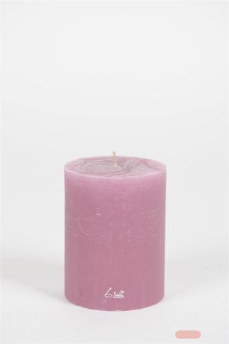 Bild von Rustic Zylinderkerze, 13cm x Ø100mm, orchidee