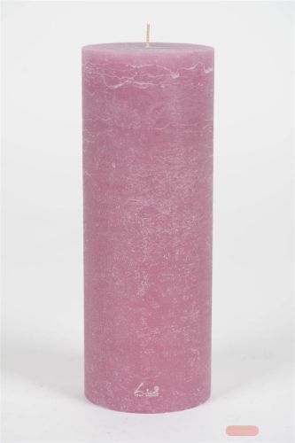 Bild von Rustic Zylinderkerze, 27cm x Ø100mm, orchidee