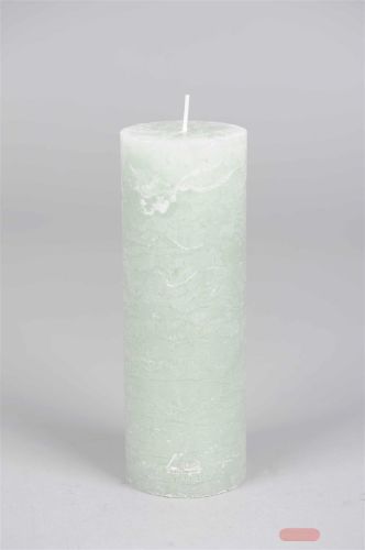 Bild von Rustic Zylinderkerze, 15cm x Ø50mm, sea foam