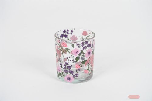 Bild von Windlicht, Champ d'été Ø9x H10cm, rosa