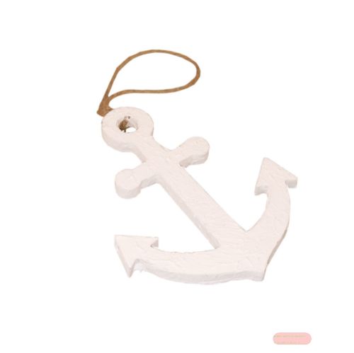 Bild von Anker, Holz 15x 12.5cm - VE6, weiss/marmoriert