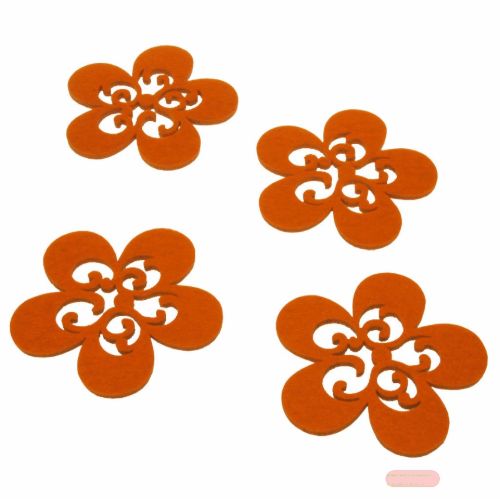 Bild von Filz, Flower 10x 11x 5cm - VE 12, orange