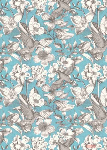 Bild von Bogen 70x 100cm, Colibri, türkis