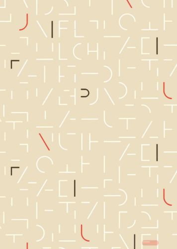 Bild von Bogen 70x 100cm, Alphabet, warmgrau