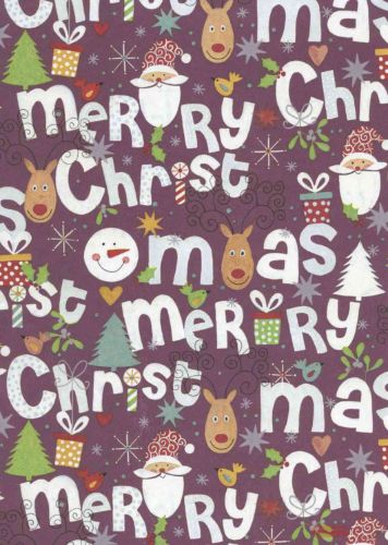 Bild von Bogen 70x 100cm, Christmas, braun