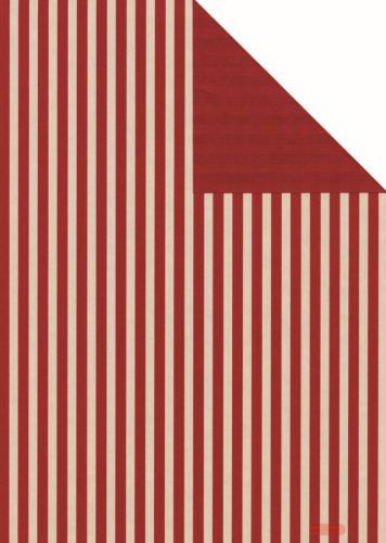 Bild von Rolle 200m x  30cm, Leer-Streifen, rot/rot