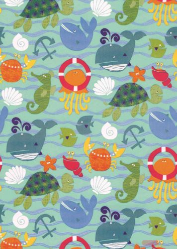 Bild von Rolle 200m x  50cm, Seaworld Tiere, bunt