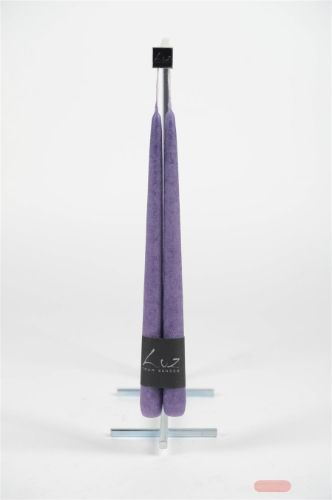 Bild von Rustic Tauchkerze, 30cm x 22mm - Paar, violett*