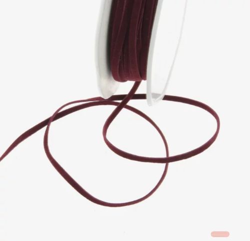 Bild von Band 25m/ 3mm, Lederkordel, bordeaux