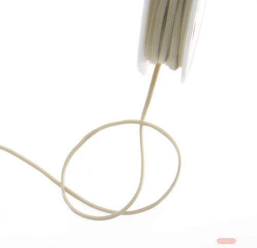 Bild von Band 25m/ 3mm, Lederkordel, creme