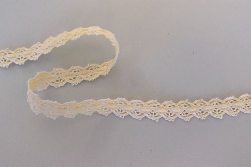 Bild von Band 15m/ 12mm, Häkel-Spitzenborte, weiss