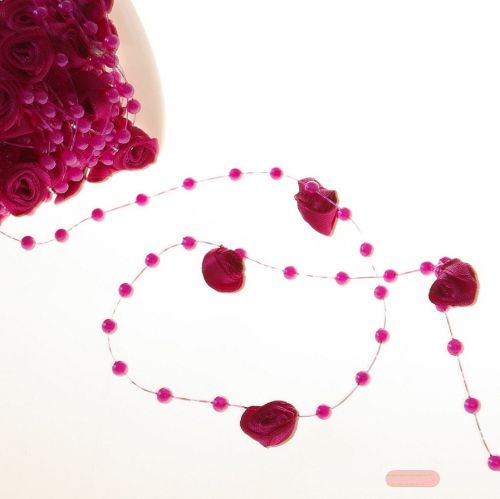 Bild von Girlande 10m/ 15mm, Colored Roses, pink