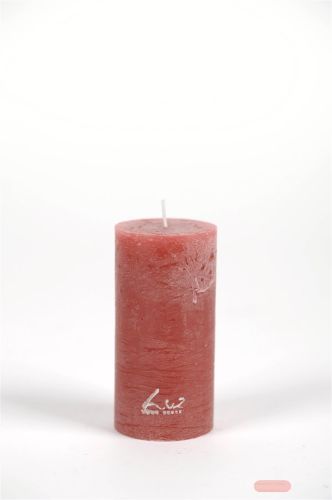 Bild von Rustic Zylinderkerze, 10cm x Ø50mm, braun