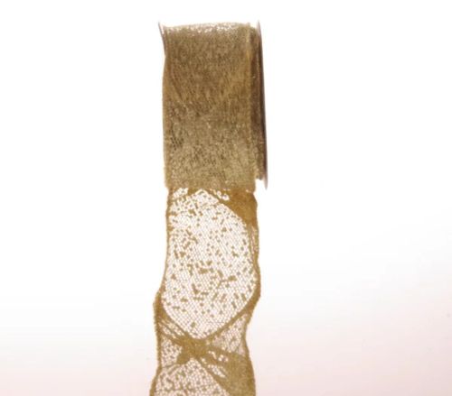 Bild von Band 10m/ 40mm, Mesch Dragonfly, gold