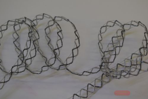 Bild von Band 20m/ 10mm, Lurex squirle, silber