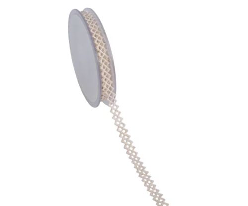 Bild von Band  6.8m/ 10mm, Rhomb Lace metallic, gold