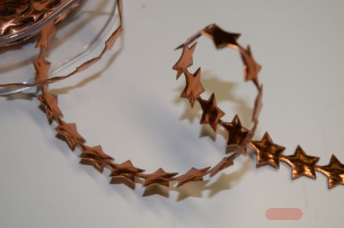 Bild von Band 10y/ 10mm, Puffinsterne, kupfer