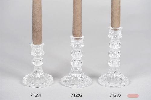 Bild von Kerzenständer, Crinoline Ø8x H15cm, glas