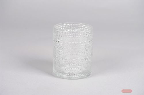 Bild von Windlicht, Glas Perline Ø10x H12.5cm, klar