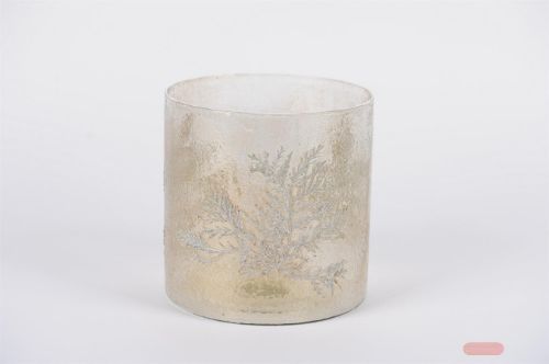 Bild von Votiv, Conifera Ø20x H20cm, weiss