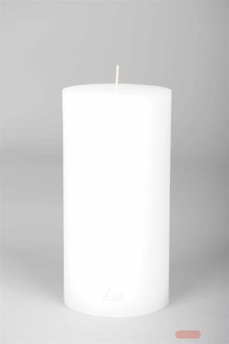 Bild von Velvet Zylinderkerze, 20cm x Ø100mm, weiss
