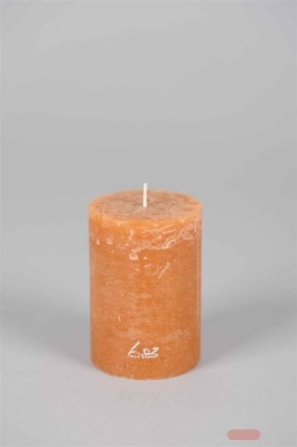 Bild von Rustic Zylinderkerze,   9cm x Ø90mm, amber
