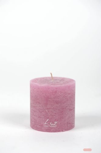 Bild von Rustic Zylinderkerze,   9cm x Ø90mm, orchidee