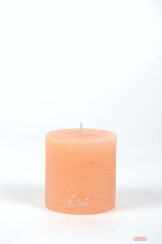 Bild von Rustic Zylinderkerze,   9cm x Ø90mm, aprikose