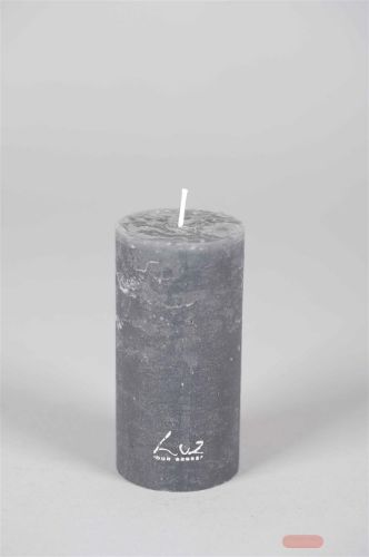 Bild von Rustic Zylinderkerze, 10cm x Ø50mm, basalt