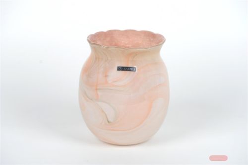 Bild von Glasvase, Cloud Ø18x H20.5cm, coral