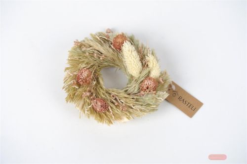 Bild von Zier-Kranz, Frost Ø12cm, natural pink