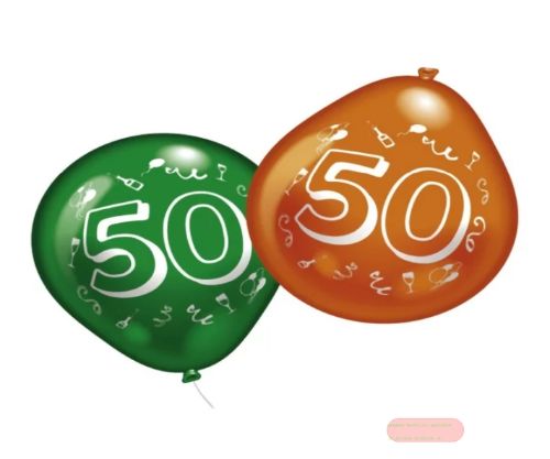 Bild von Ballons, 50 Jahre - 21cm - VE10, 5fach sort.
