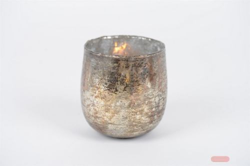 Bild von Windlicht, Old Ø12x H12cm, bronzed