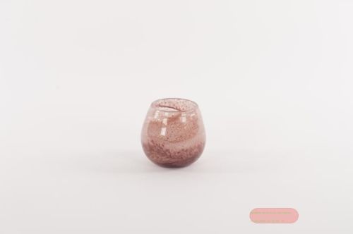 Bild von Glasvase, Coast Ø9.5x H8cm, flamingo