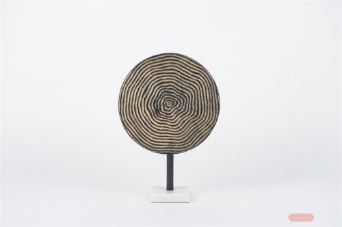 Bild von Disc-Objek, Rondiranta L27x 10x H39cm, brown/gold