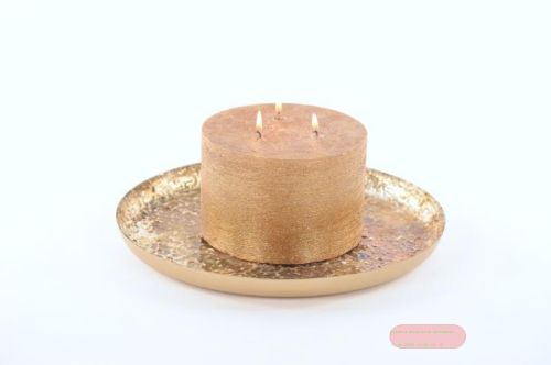 Bild von Rundschale, metall corrod Ø30x H2cm, silver mosaic