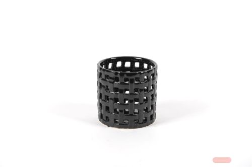 Bild von Windlicht, Keramik Ø13.5x H13cm, schwarz