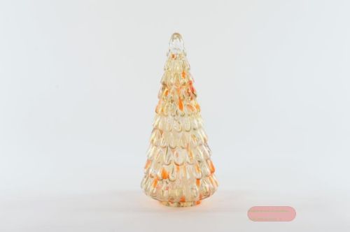 Bild von Tannenbaum, mundgeblasener Ø11x H25cm, multibrun