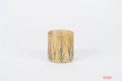 Bild von Windlicht, Glas Spriggy Ø10x H10cm, gold