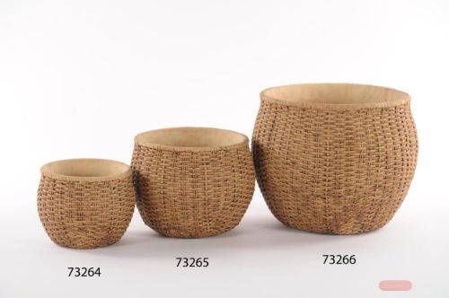 Bild von Blumentopf, Tissée - Zement Ø15x 22cm, natur