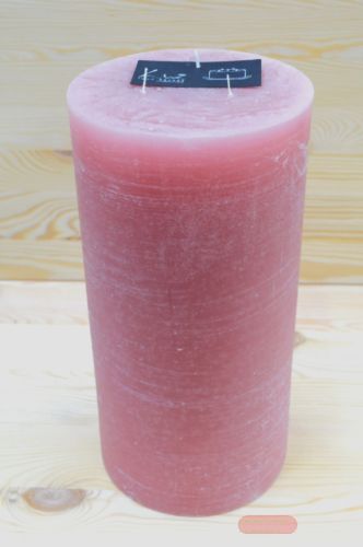 Bild von 3-Docht Zylinderkerze, H30cm x Ø150mm, altrosé