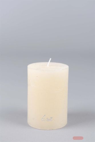 Bild von Rustic Zylinderkerze, 13cm x Ø90mm, asper weiss