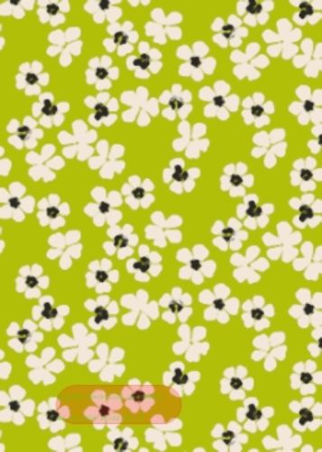 Bild von Bogen 70x 100cm, Livorno Blumen, grün