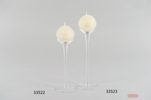 Bild von Kerzenständer, Ballboy Ø6-7.5x H20cm, klar