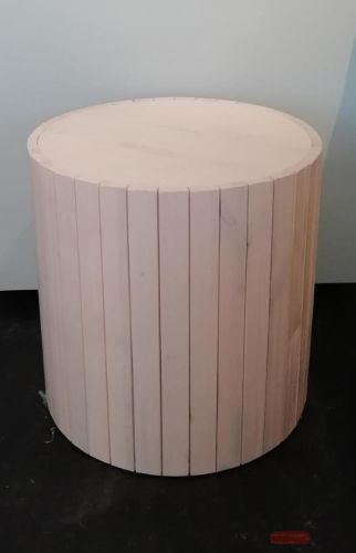 Bild von Säule, Holzlatten Ø60x H60cm, asparagurs