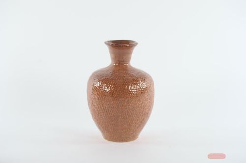 Bild von KeramikVase, Fosette Ø18.5x H26.5, rotbraun
