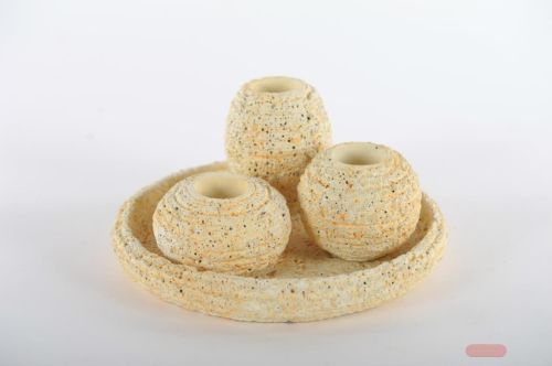 Bild von Kerzenständer, Quadrille - Spargel Set/4, zement