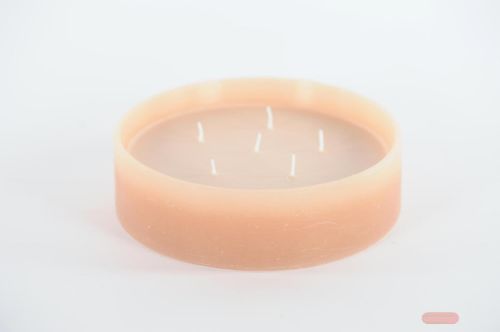 Bild von 6-Docht Kerze im Topf, H6cm x Ø225mm, nougat